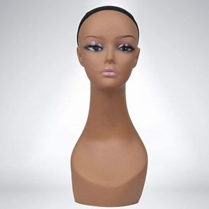 18" Female Life Size Mannequin Head for Wigs, Hats, Sunglasses